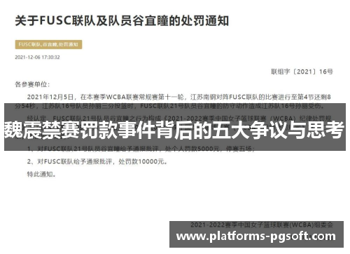 魏震禁赛罚款事件背后的五大争议与思考 魏震禁赛罚款事件背后的五大争议与思考